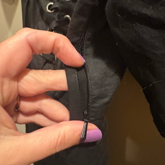 🔥2/$10 3/$12 Wild Fable Black Lace-Up dress - Picture 5 of 6